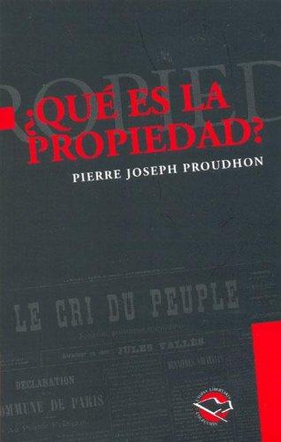 Portada de ¿Qué es la propiedad?